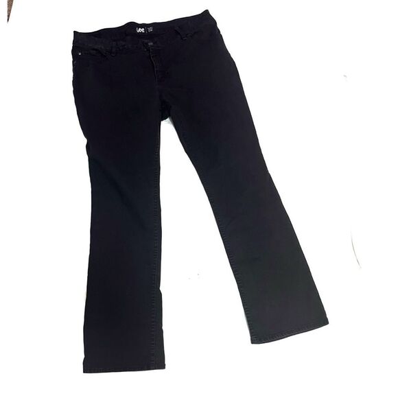 Lee Black Flare Wide Leg Jeans - Picture 1 of 7